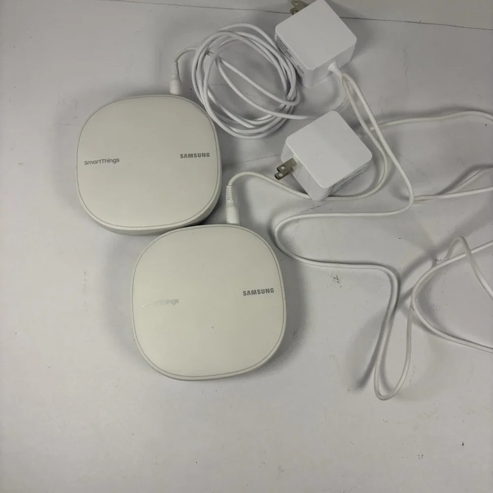 Lot of Two (2) ET-WV525 Samsung SmartThings Wi-Fi Mesh Routers (Tested)